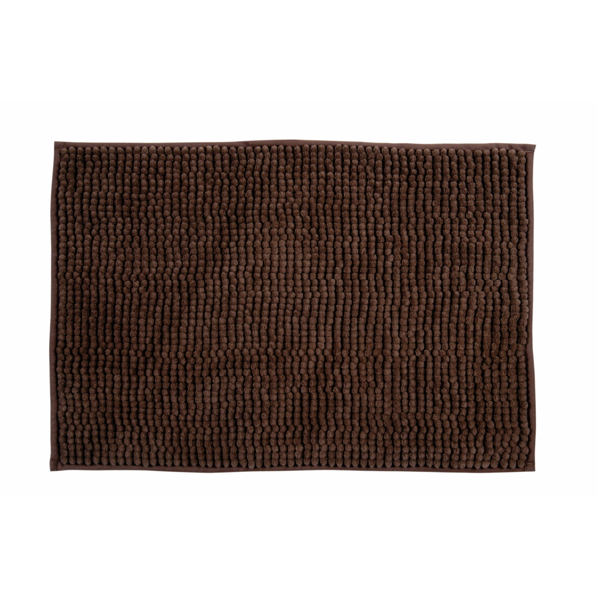 Tapis de bain Chenille 40x60cm chocolat MSV